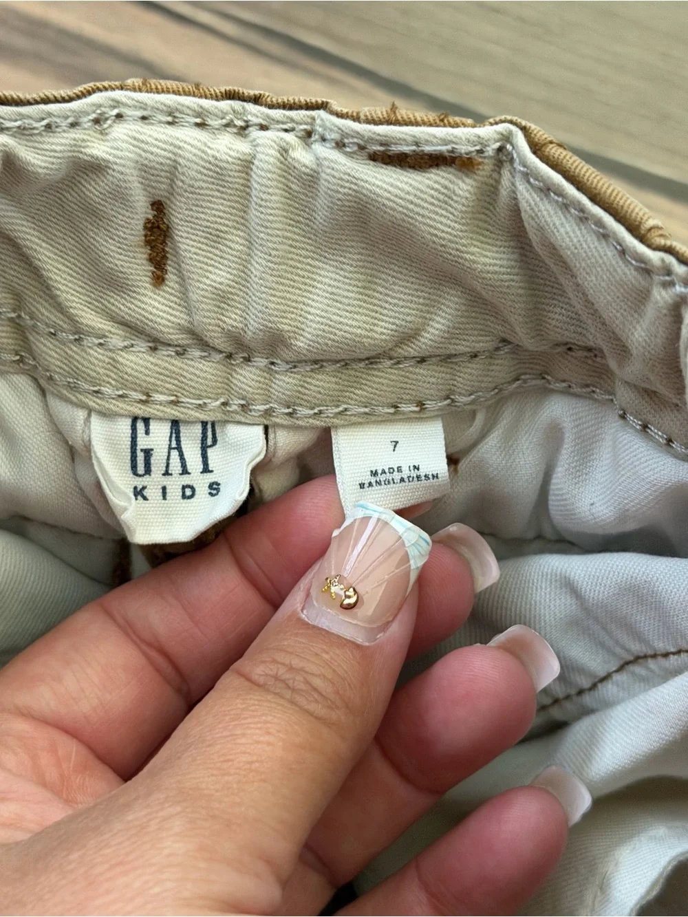 GAP Kids Boy's Khaki Cargo Shorts Size 7